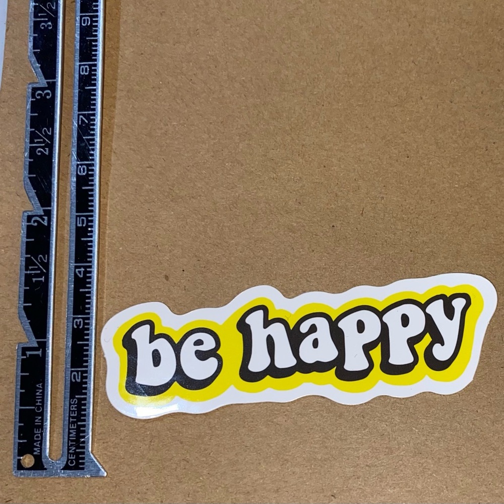 🌈20/$5🌈 Be Happy Sticker - Picture 2 of 3